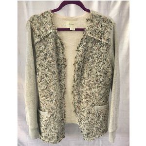Anthropologie elevenses Dalena Shacket Cardigan